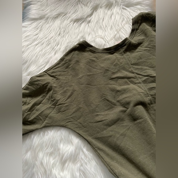 Wide Scoop Neck Green Fleece - Picture 5 of 6